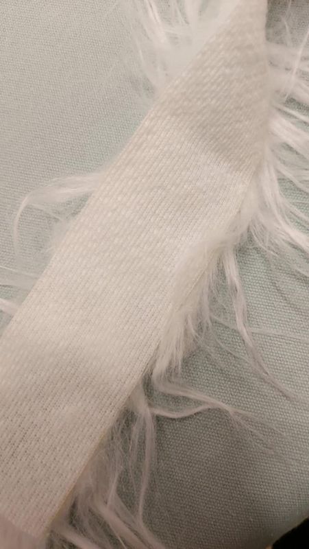 Fluffy faux pelsstripe