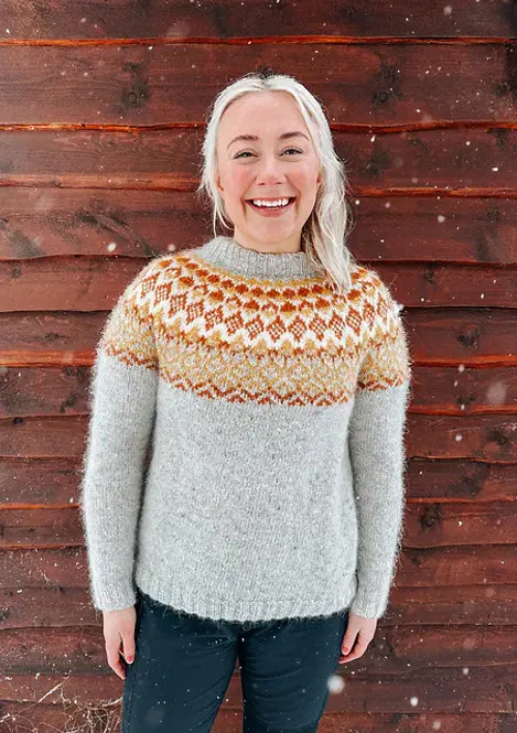 Hovedbilde Mikkeli sweater (påske) | Strikkepakke