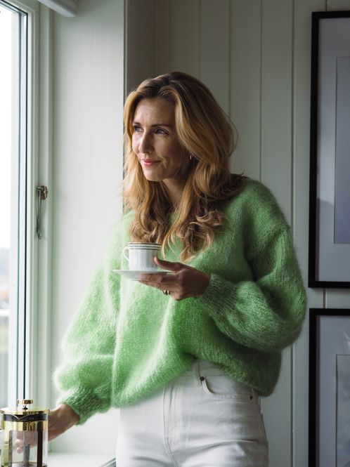 Hovedbilde Tynn Zaragenser i mohair av Tove Lindtein | Strikkepakke