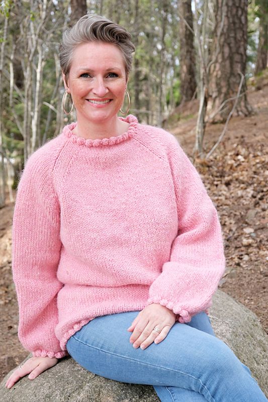 Turbogenser med raglanfelling av Vanjastrikk | Strikkepakke