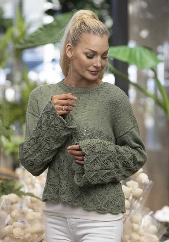 Eukalyptus genser i Bambino | Strikkepakke
