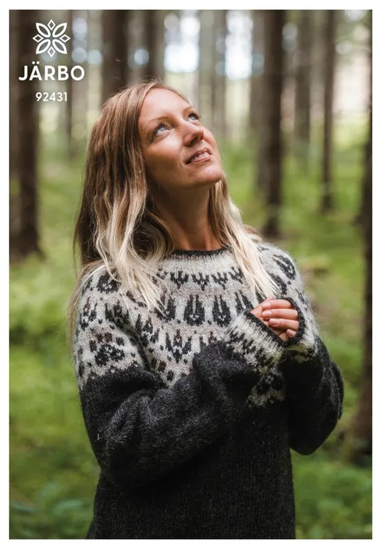 Slóðir-genser til dame/herre i Lettlopi | Strikkepakke