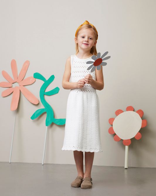 Hovedbilde Erles sommerkjole i Petunia | Strikkepakke