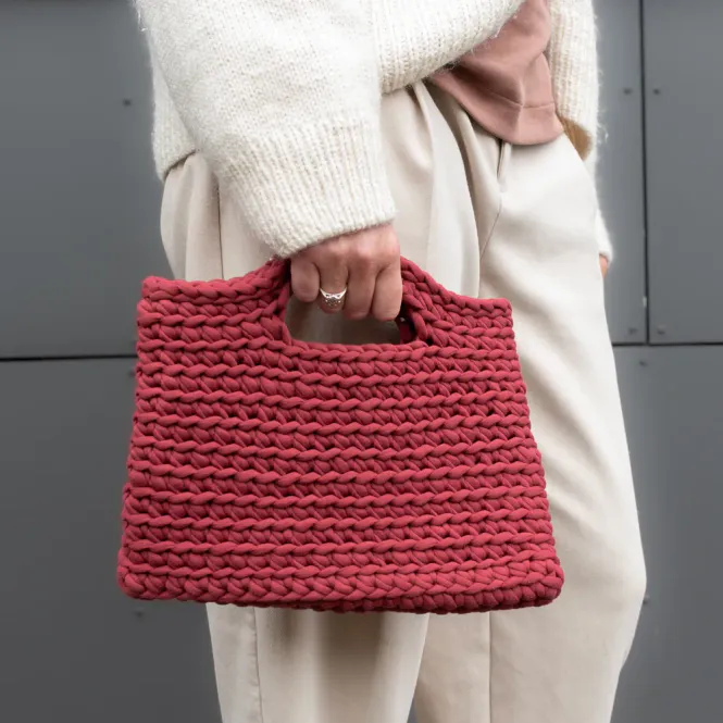 Hovedbilde Heklet veske i Tubegarn+ fra K&G | Heklepakke