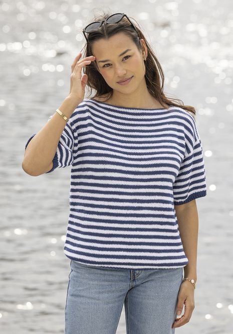 Hovedbilde Salty t-skjorte i Viking Bamboo | Strikkepakke